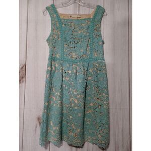 Chelsea & Violet‎ Dress Ladies Medium Blue Lace Sleeveless